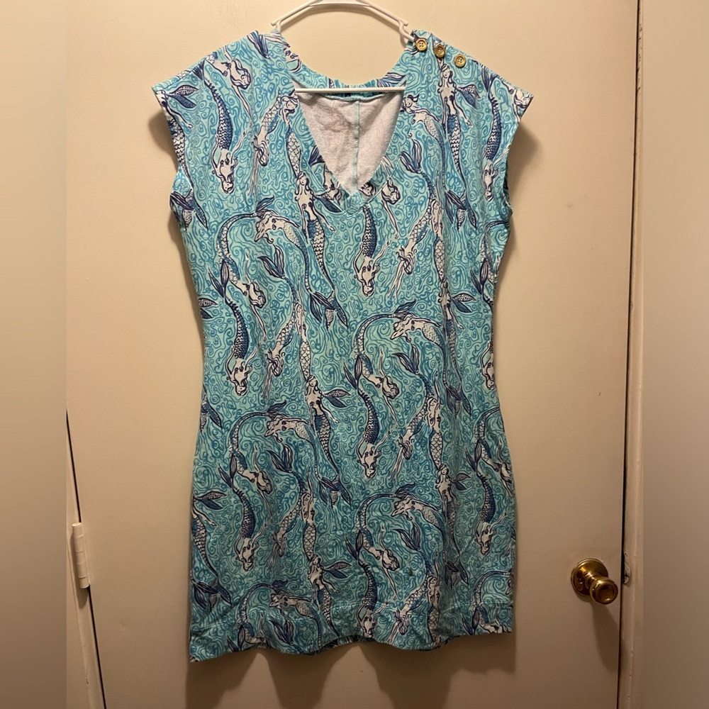 Mermaid swim cover up dress